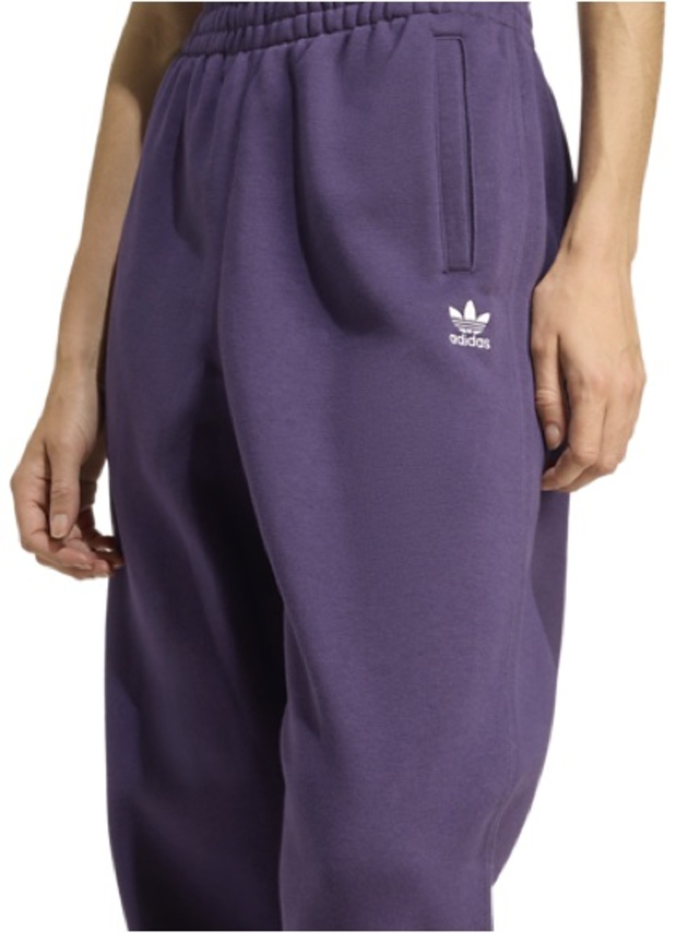 NWT SALE! adidas Originals Trefoil Essentials Fleece Pants - Picture 2 of 7